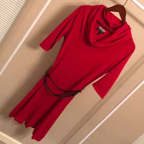 Allison Brittany Cowl Neck Sweater Dress - Size L - Picture 1 of 6